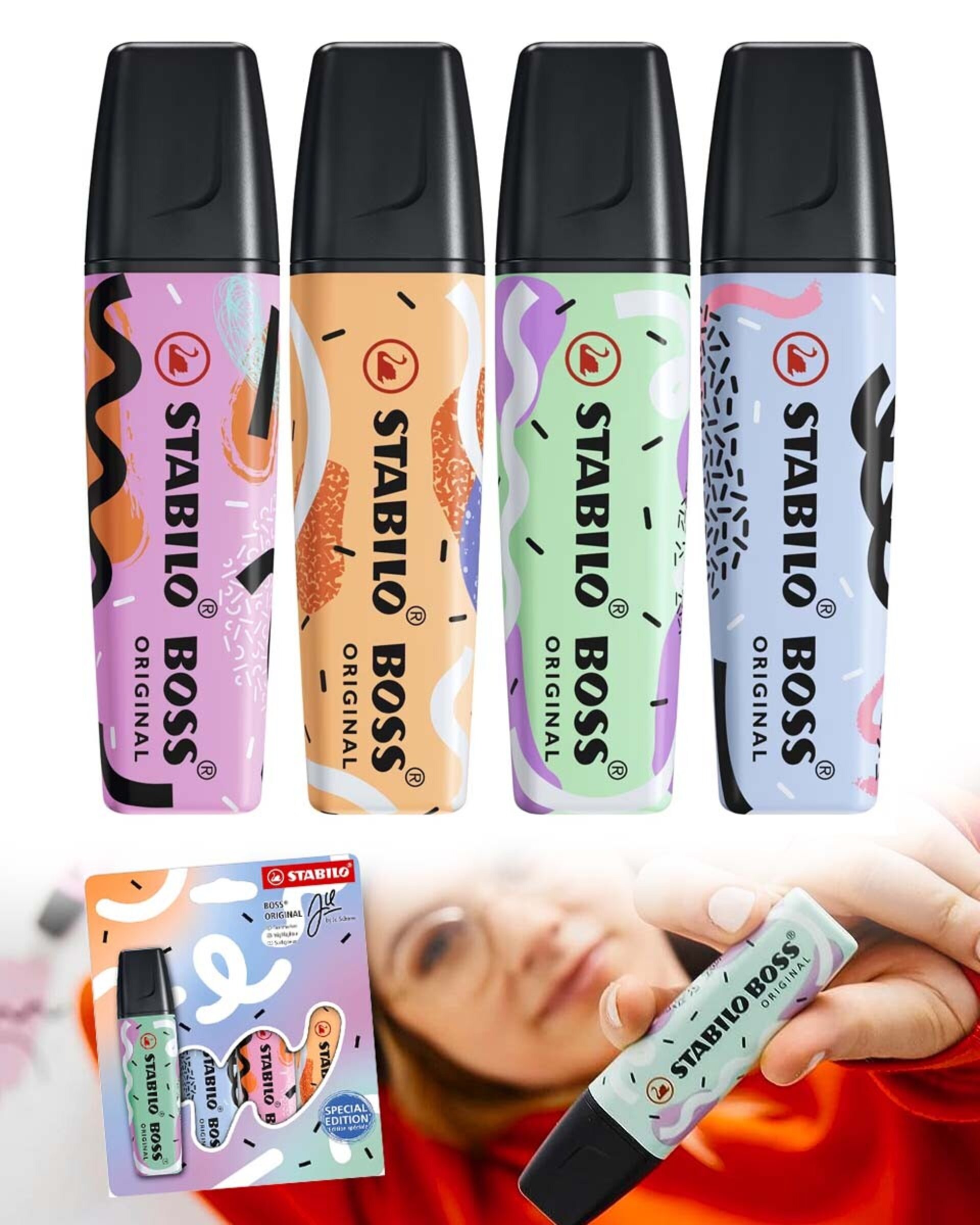 Estuche x4 STABILO BOSS PASTEL by Ju Schnee - 1