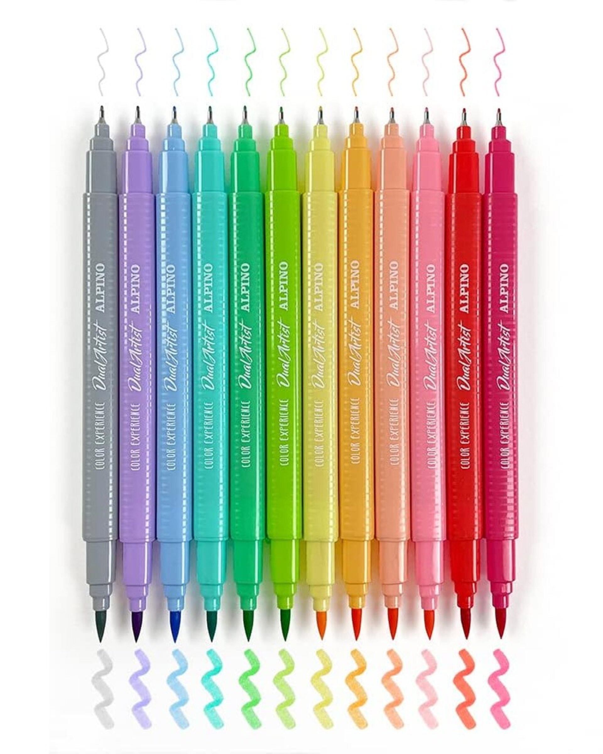 Punta pincel + fina ALPINO Dual Artist Color Experience PASTEL - 2