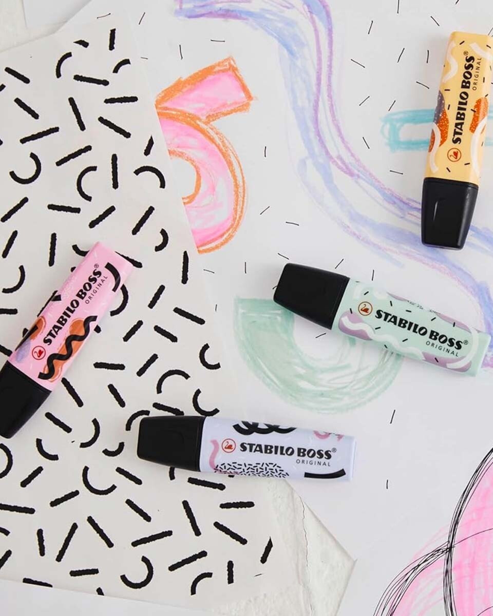 Estuche x4 STABILO BOSS PASTEL by Ju Schnee - 3
